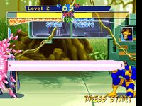 une photo d'Ã©cran de X-Men - Children of the Atom sur Sega Saturn